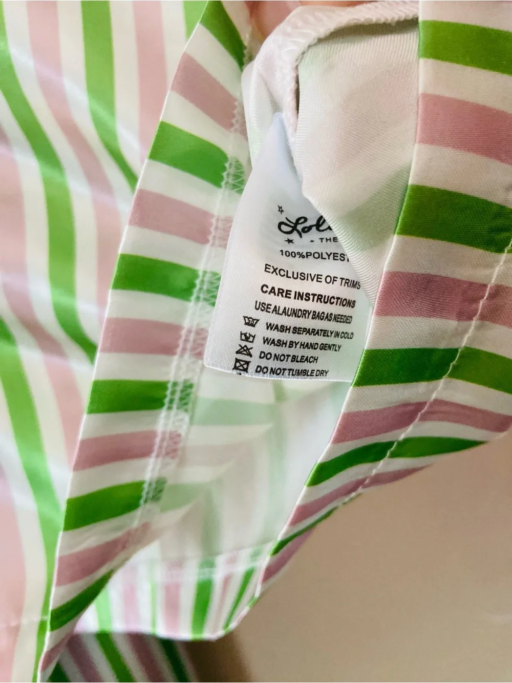 Lola + The Boys Wicked Universal Girl Pajama Set Green Pink Striped Feather Trim